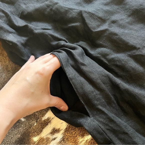 MONDAY SWIMWEAR Black Linen‎ Sorrento Caftan Coverup Size M/L NWT - Picture 9 of 12